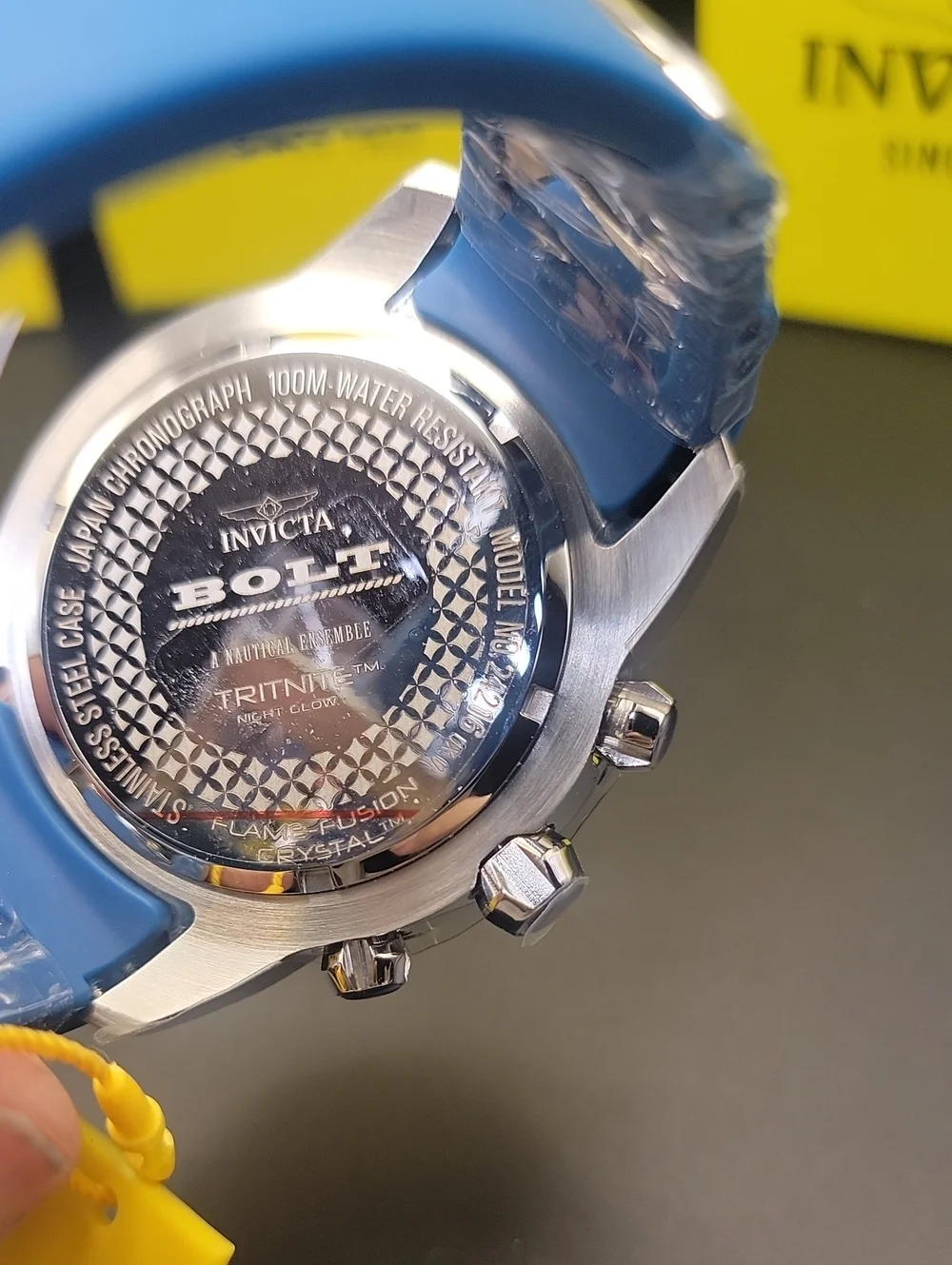 NEW ⌚️ Invicta Men's Blue Steel 24216 BOLT Tensile Chronograph Statement Watch